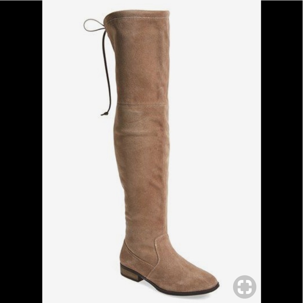 Sole Society Valencia taupe suede over the knee boots 9.5 M